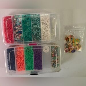Holiday Clay Bead and Charm Set